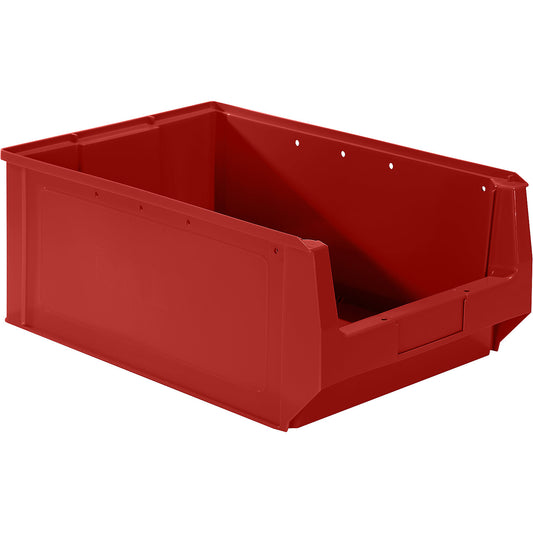 Open fronted storage bin made of polyethylene, LxWxH 500 x 310 x 200 mm, red, pack of 10.