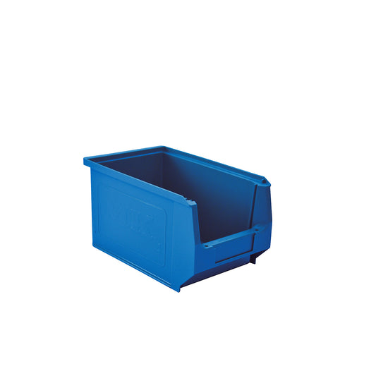 Open fronted storage bin made of polyethylene, LxWxH 240 x 150 x 130 mm, blue, pack of 25.