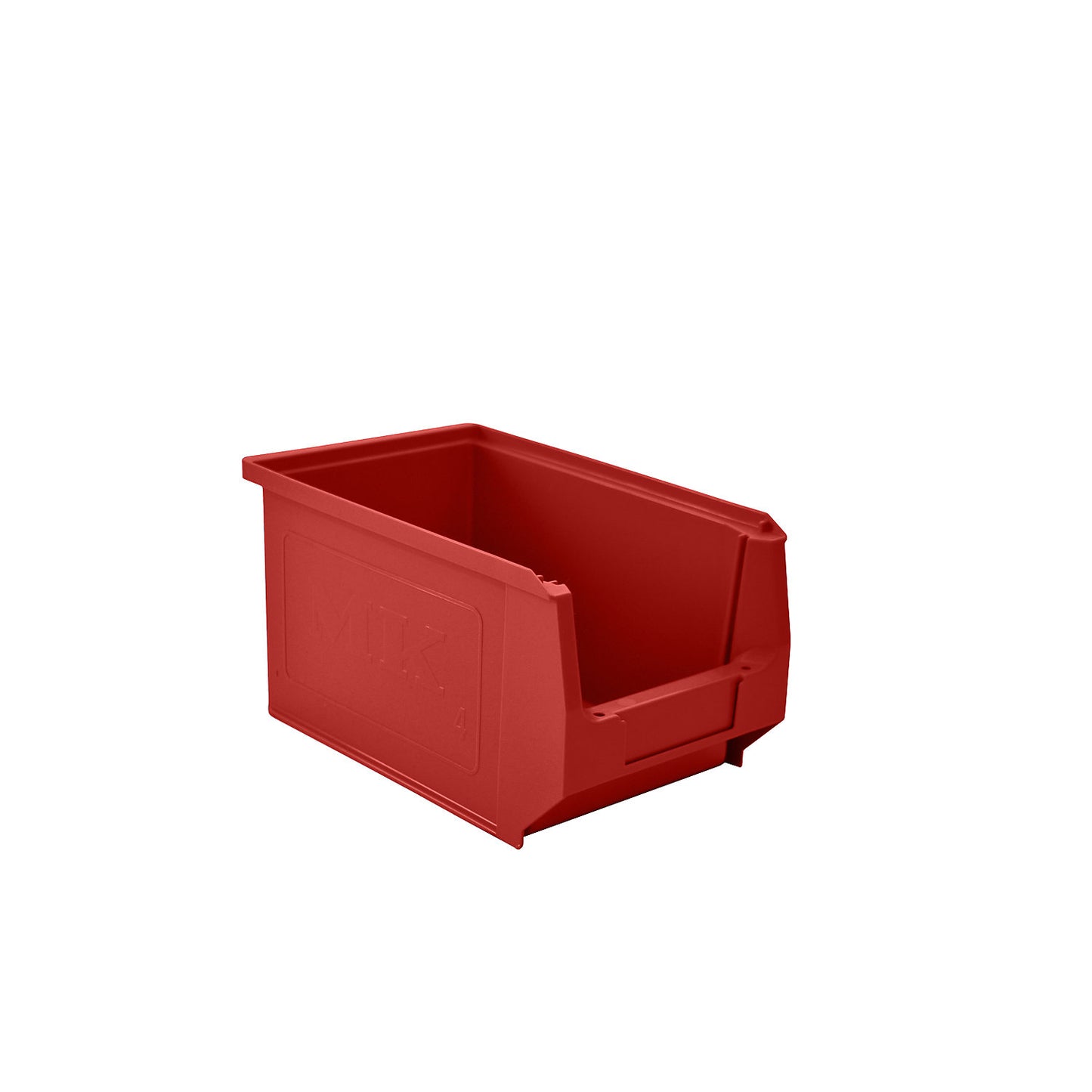 Open fronted storage bin made of polyethylene, LxWxH 240 x 150 x 130 mm, red, pack of 25.