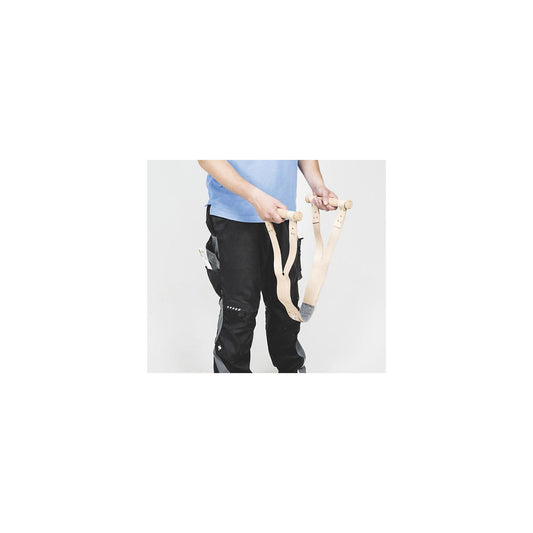 Lifting strap, made of leather, max. load 80 kg.