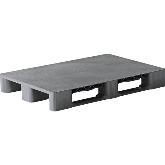 Plastic runner pallet, LxW 1200 x 800 mm, charcoal.