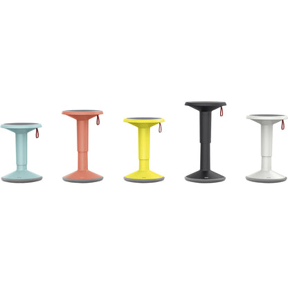 UP multifunctional stool, height adjustable 450 - 630 mm, pastel turquoise.
