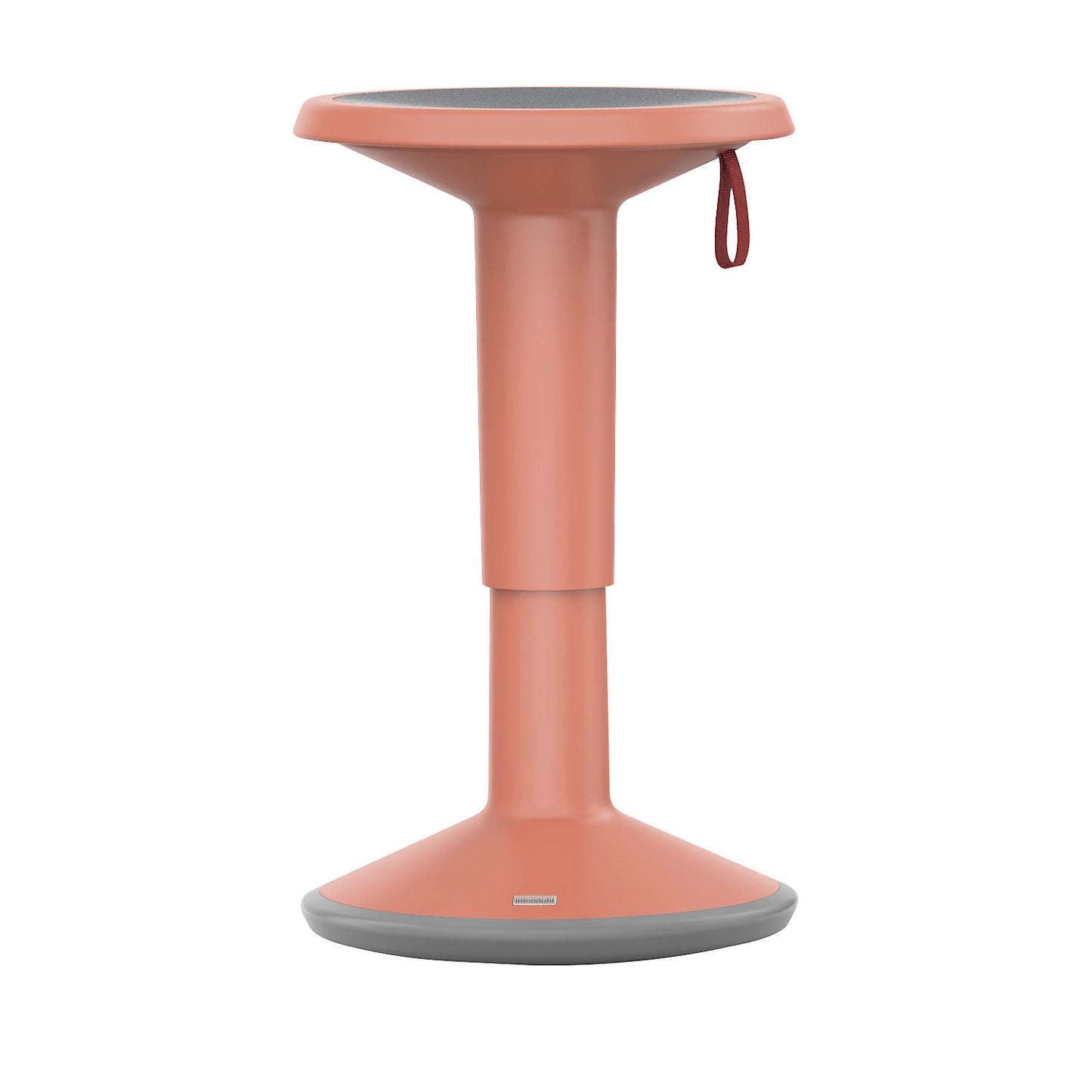 UP multifunctional stool, height adjustable 450 - 630 mm, salmon orange.