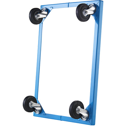 Steel wheeled base, with solid rubber tyres, max. load 250 kg, platform 810 x 610 mm.