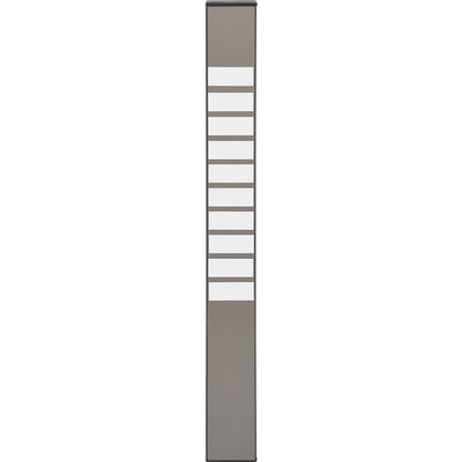 Card sorting board system, 10 compartments, height 750 mm, index column.