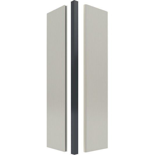 Prefab office, corner post, aluminium.