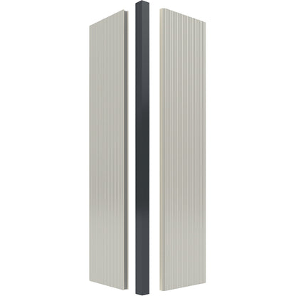 Prefab office, corner post, aluminium.