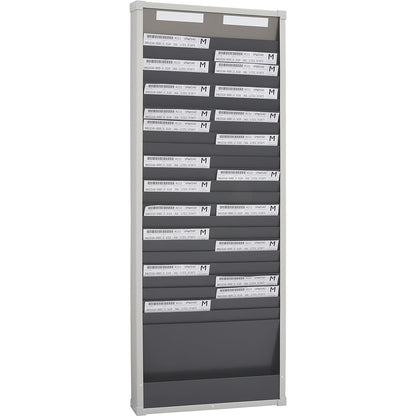 Card sorting board system, 25 compartments, height 1350 mm, with 2 rows.