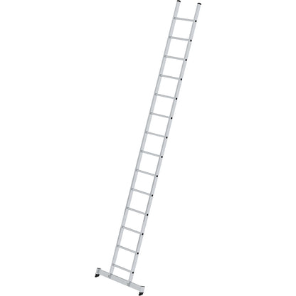 Lean to ladder with rungs, professional version, width 420 mm, 14 rungs, with nivello® support.