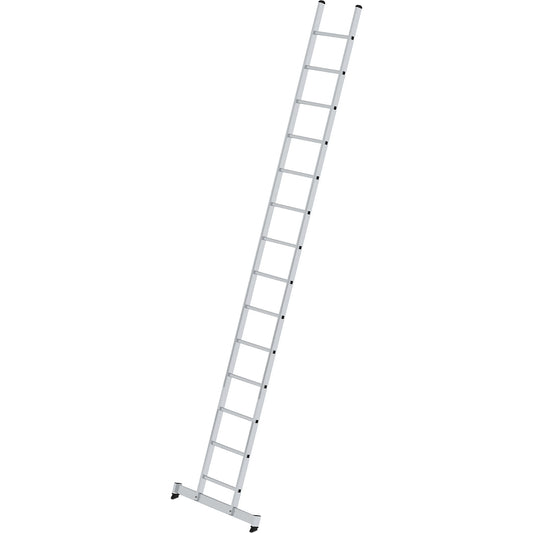 Lean to ladder with rungs, professional version, width 420 mm, 14 rungs, with nivello® support.