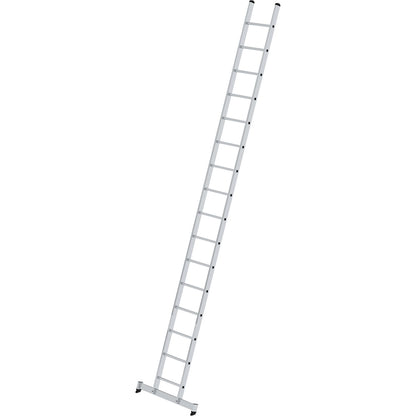 Lean to ladder with rungs, professional version, width 420 mm, 16 rungs, with nivello® support.