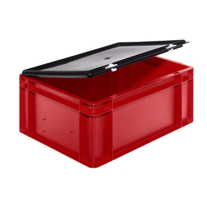 Locking lid, for LxW 400 x 300 mm, black, pack of 5.