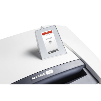 SECURIO document shredder P36i, collection capacity 145 l, strips, 34 - 36 sheets.