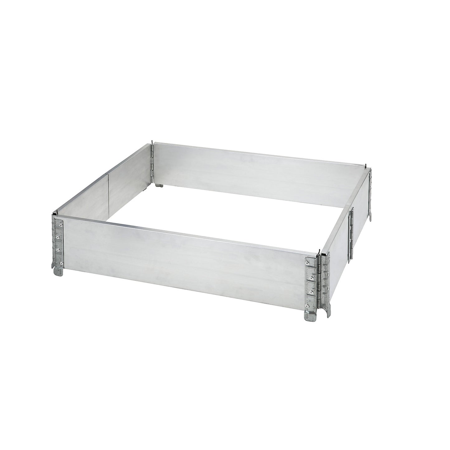Aluminium stacking frame, with 6 hinges, for pallets 1200 x 800 mm, pack of 2.