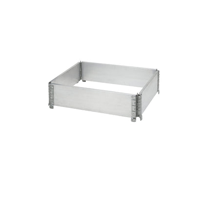 Aluminium stacking frame, with 4 hinges, for pallets 800 x 600 mm, pack of 2.