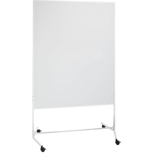 Mobile pinboard, whiteboard, WxH 1200 x 1500 mm, white.