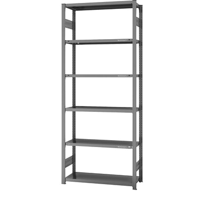 Boltless shelving unit, light duty, double-sided, HxWxD 2500 x 1000 x 400 mm, zinc plated, starter shelf unit.