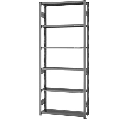 Boltless shelving unit, medium duty, double-sided, HxWxD 2500 x 1000 x 300 mm, zinc plated, standard shelf unit.