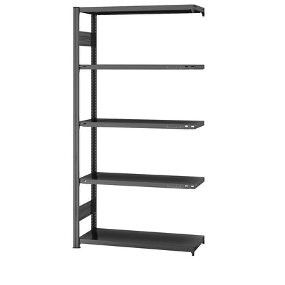 Boltless shelving unit, light duty, double-sided, HxWxD 2000 x 1000 x 400 mm, zinc plated, extension shelf unit.