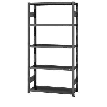 Boltless shelving unit, medium duty, double-sided, HxWxD 2000 x 1000 x 400 mm, zinc plated, standard shelf unit.