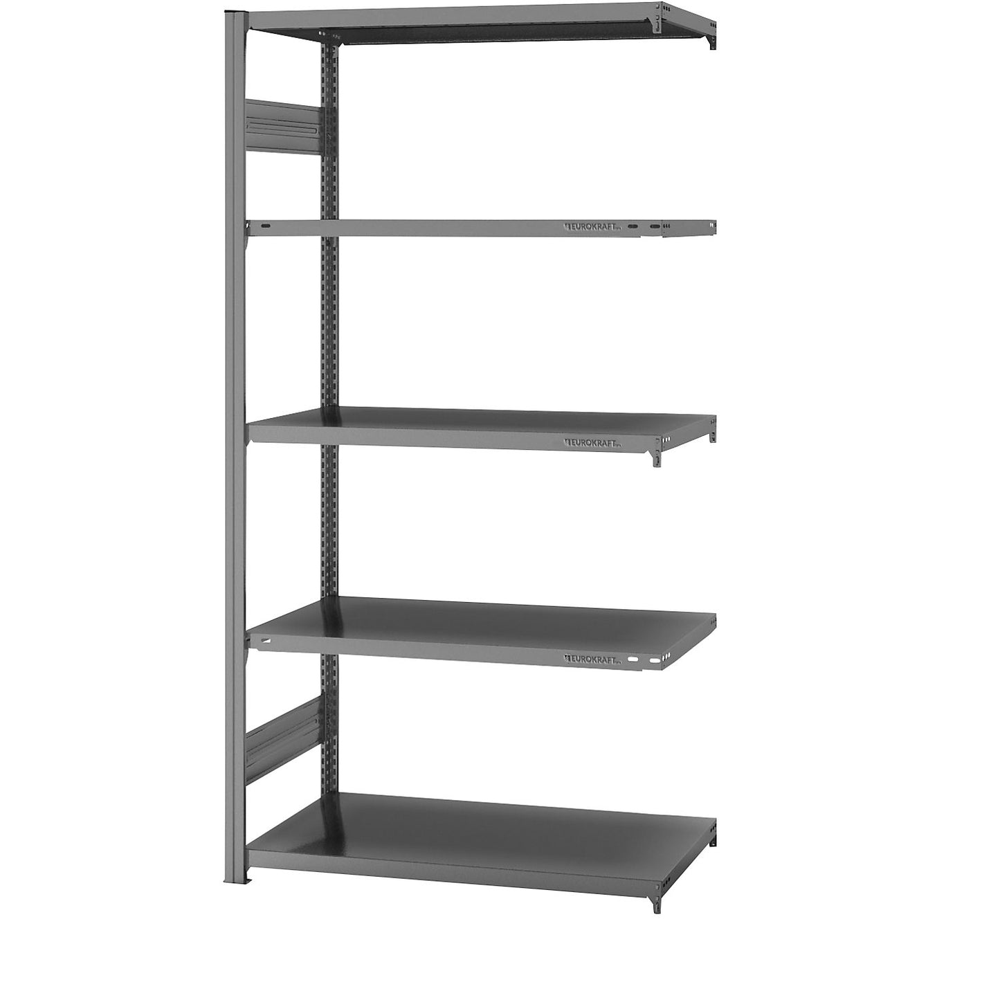 Boltless shelving unit, medium duty, double-sided, HxWxD 2000 x 1000 x 600 mm, zinc plated, extension shelf unit.