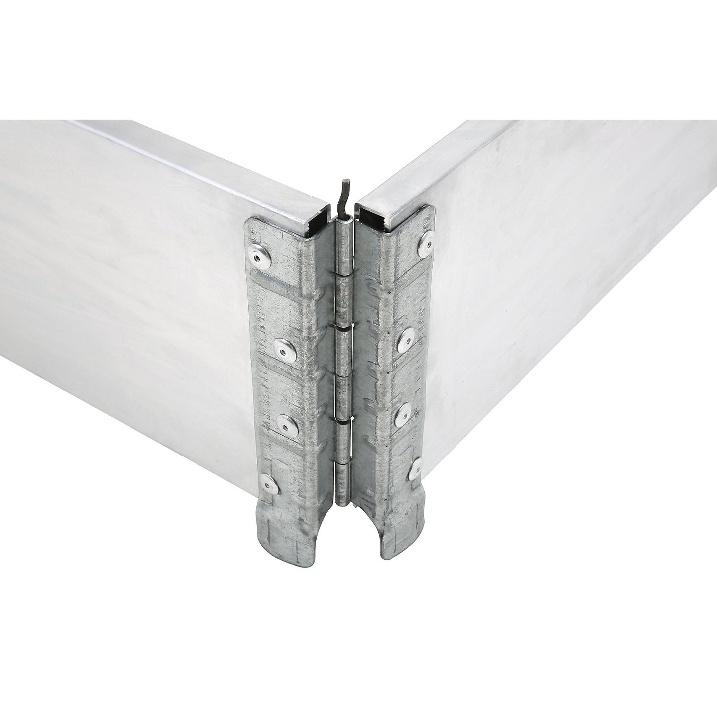 Aluminium stacking frame, with 6 hinges, for pallets 1200 x 800 mm, pack of 2.