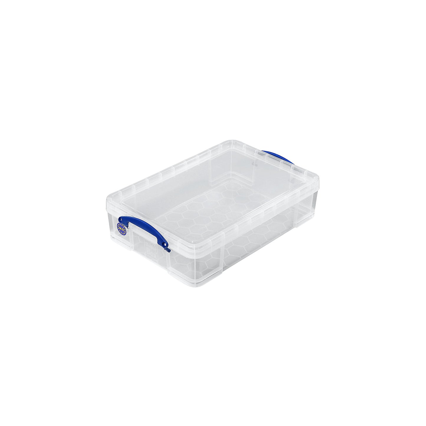 REALLY USEFUL stacking container, with lid, capacity 24.5 l, LxWxH 600 x 400 x 155 mm, pack of 2.
