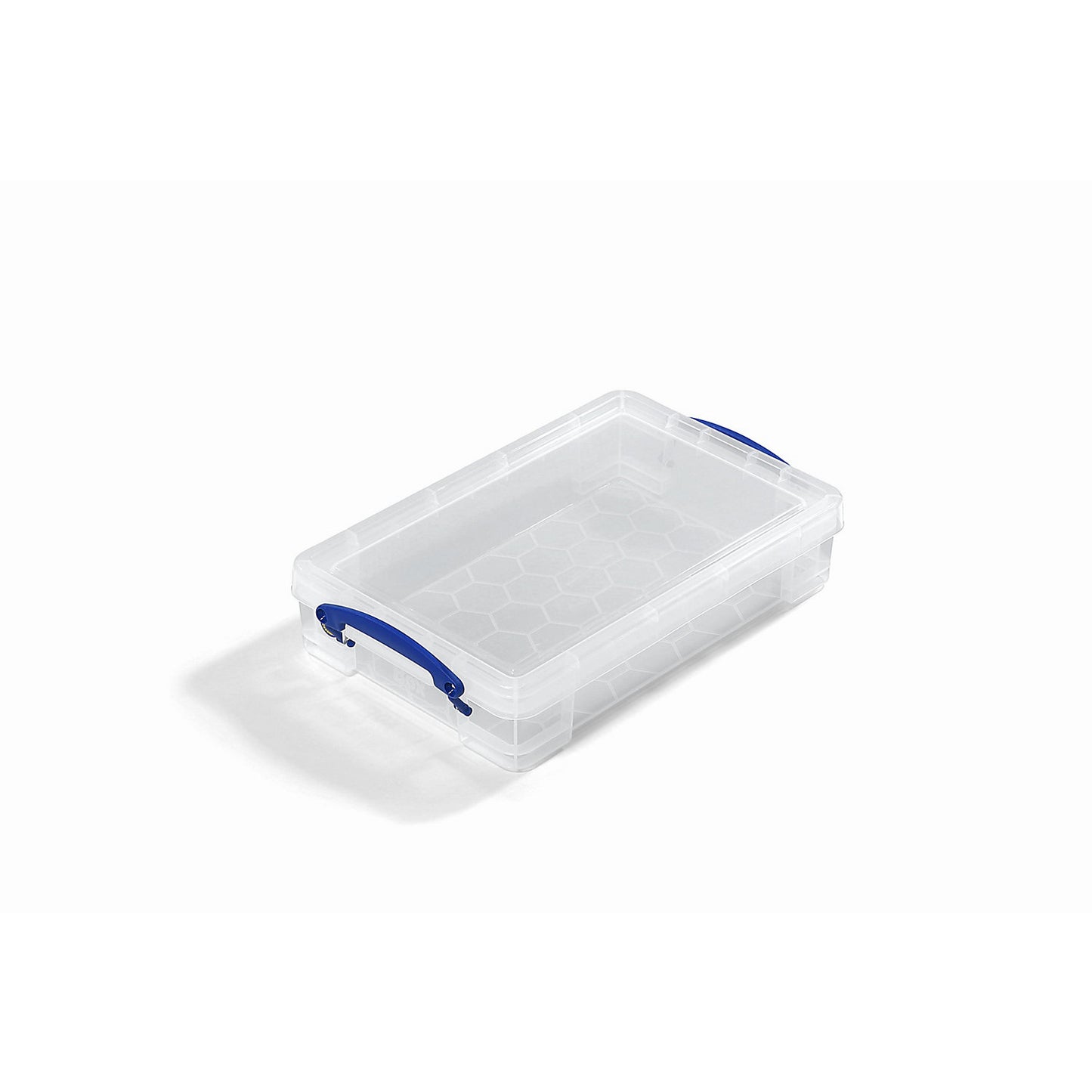 REALLY USEFUL stacking container, with lid, capacity 4 l, LxWxH 395 x 255 x 85 mm, pack of 5.