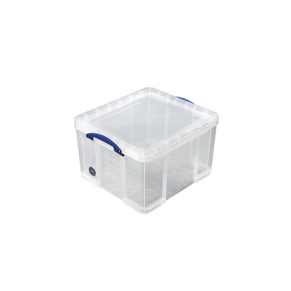 REALLY USEFUL stacking container, with lid, capacity 42 l, LxWxH 520 x 440 x 310 mm.