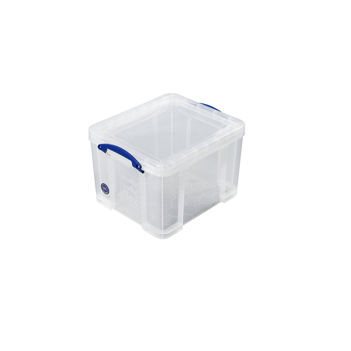 REALLY USEFUL stacking container, with lid, capacity 35 l, LxWxH 480 x 390 x 310 mm.
