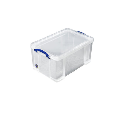 REALLY USEFUL stacking container, with lid, capacity 48 l, LxWxH 610 x 402 x 315 mm.
