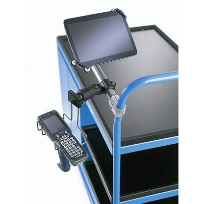 Tablet holder, with tube fitting, for tablet size 7 - 14''.