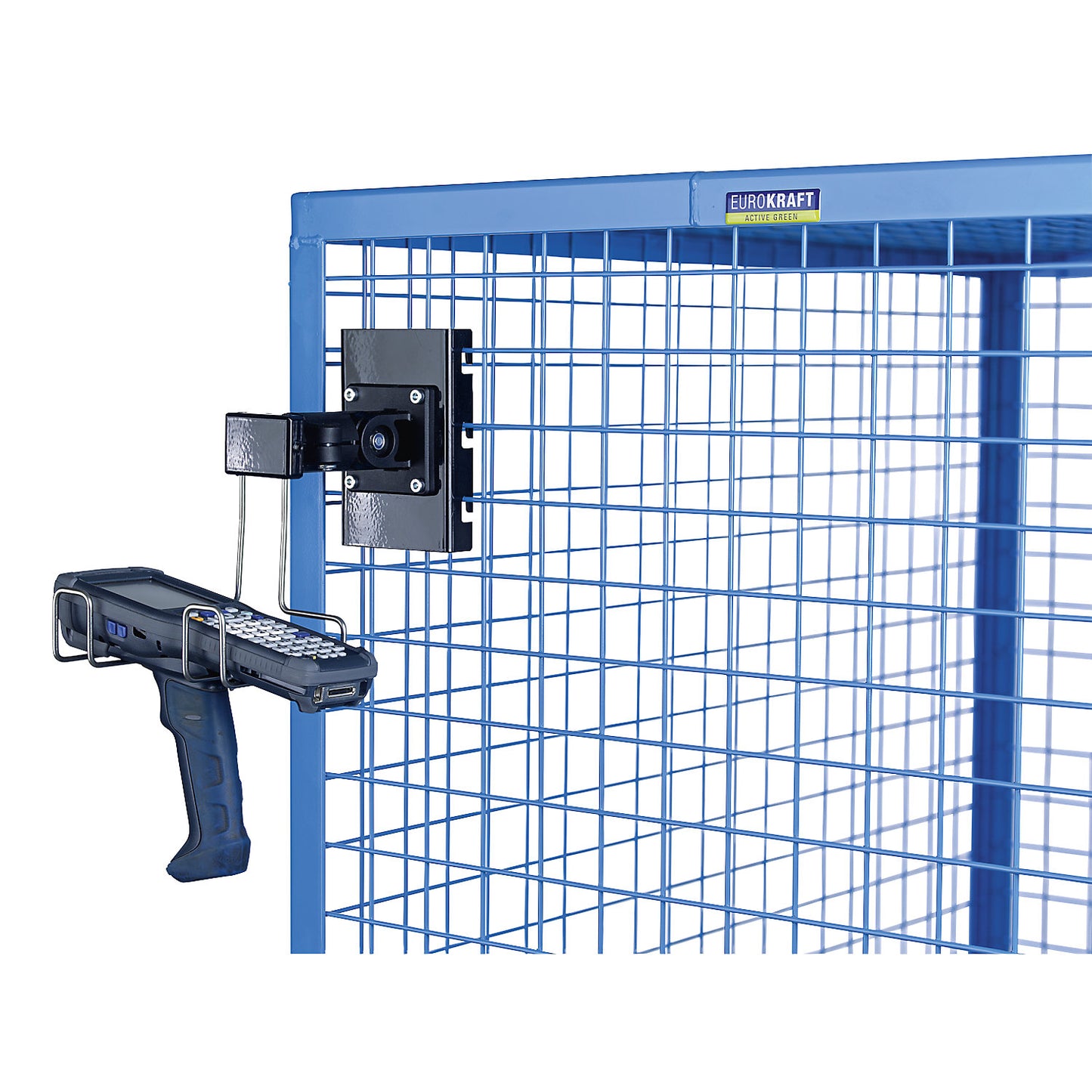 Scanner holder, with mesh mount, for mesh size 50 x 100 mm.
