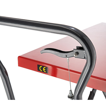 Lifting platform trolley, lifting range 330 - 910 mm, max. load 300 kg.
