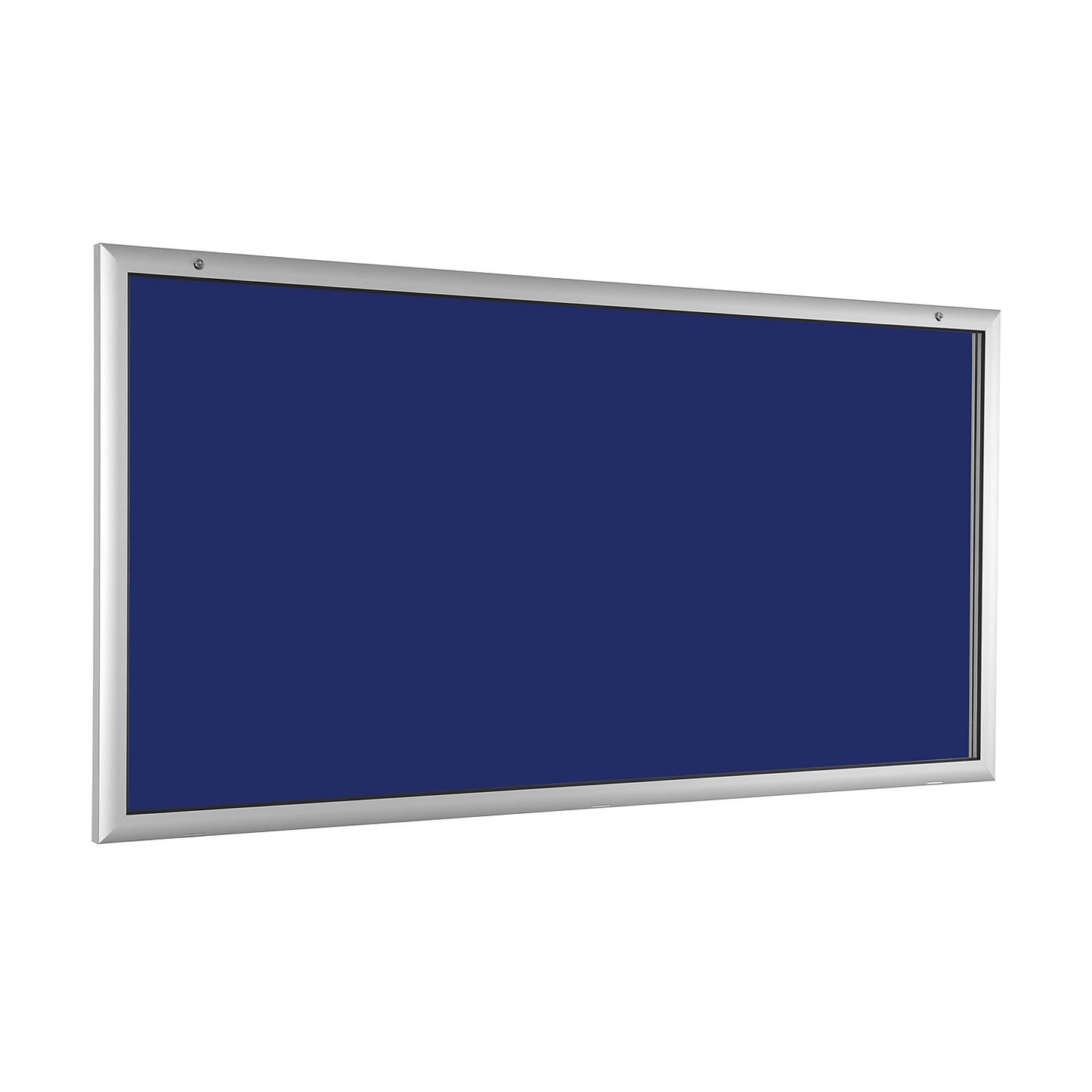 Low profile display case, for 24 x A4, gentian blue.