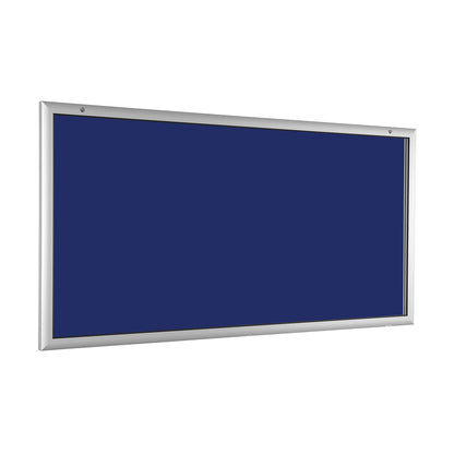 Low profile display case, for 24 x A4, gentian blue.