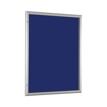 Low profile display case, for 16 x A4, gentian blue.