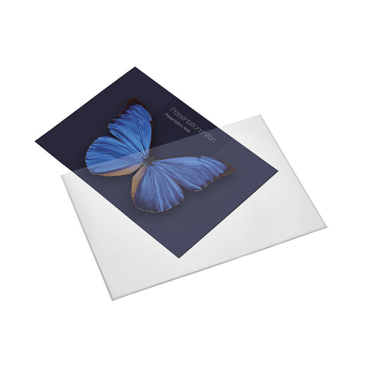 View pocket, format A4, pack of 10, white.