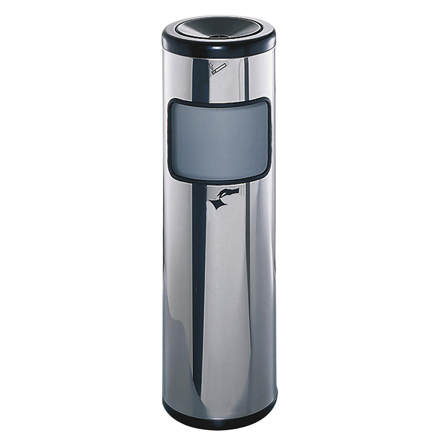 Combination ashtray, capacity 34 l, height 800 mm.