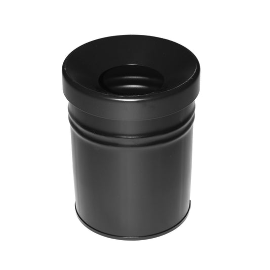 Waste collector, self extinguishing, capacity 16 l, HxØ 340 x 245 mm, black.