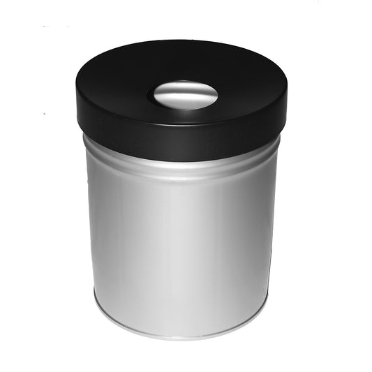 Waste collector, self extinguishing, capacity 30 l, HxØ 415 x 344 mm, grey.