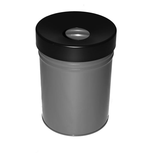 Waste collector, self extinguishing, capacity 24 l, HxØ 370 x 295 mm, graphite.