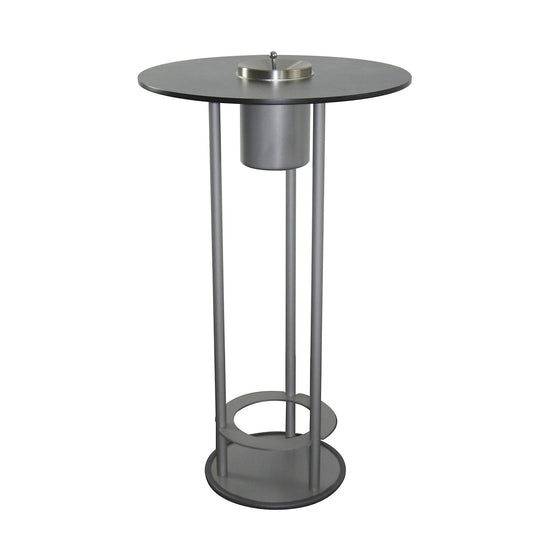 Pedestal table for smokers, diameter 675 mm, graphite.
