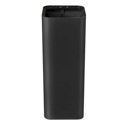 PURE recyclable waste collector, height 800 mm, capacity 100 l, black.
