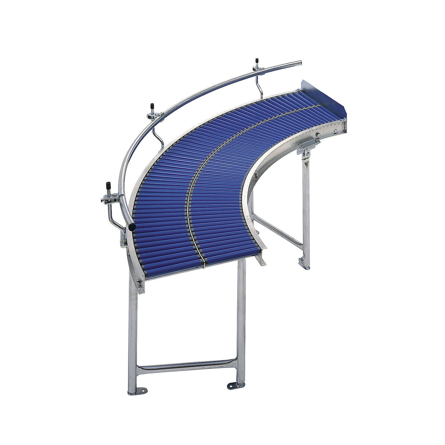 Side guide rail for straight sections of the skate wheel conveyor, single sided, length 1500 mm.