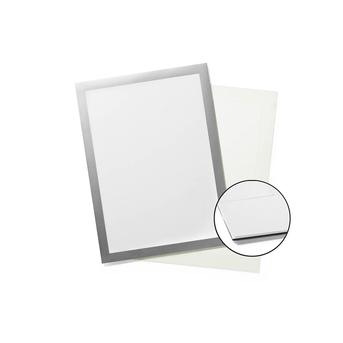 DURAFRAME® GRIP A4 foil frame with Velcro strips, for format A4, pack of 10, silver.