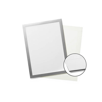DURAFRAME® GRIP A4 foil frame with Velcro strips, for format A4, pack of 10, silver.