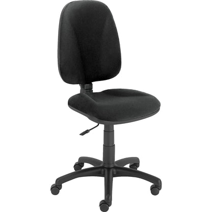JUPITER office swivel chair, frame in black, without arm rests, synchronous mechanism, black cover.