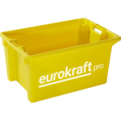 Stack/nest container, capacity 50 l, pack of 3, yellow.