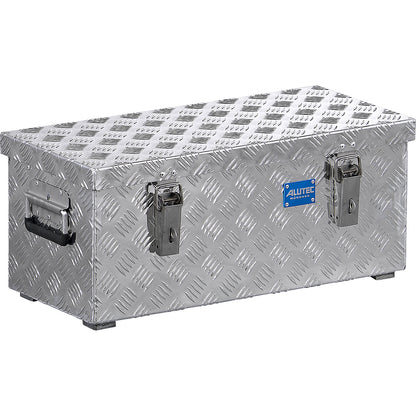Aluminium chequer plate transport case, without gas pressure spring, capacity 37 l.